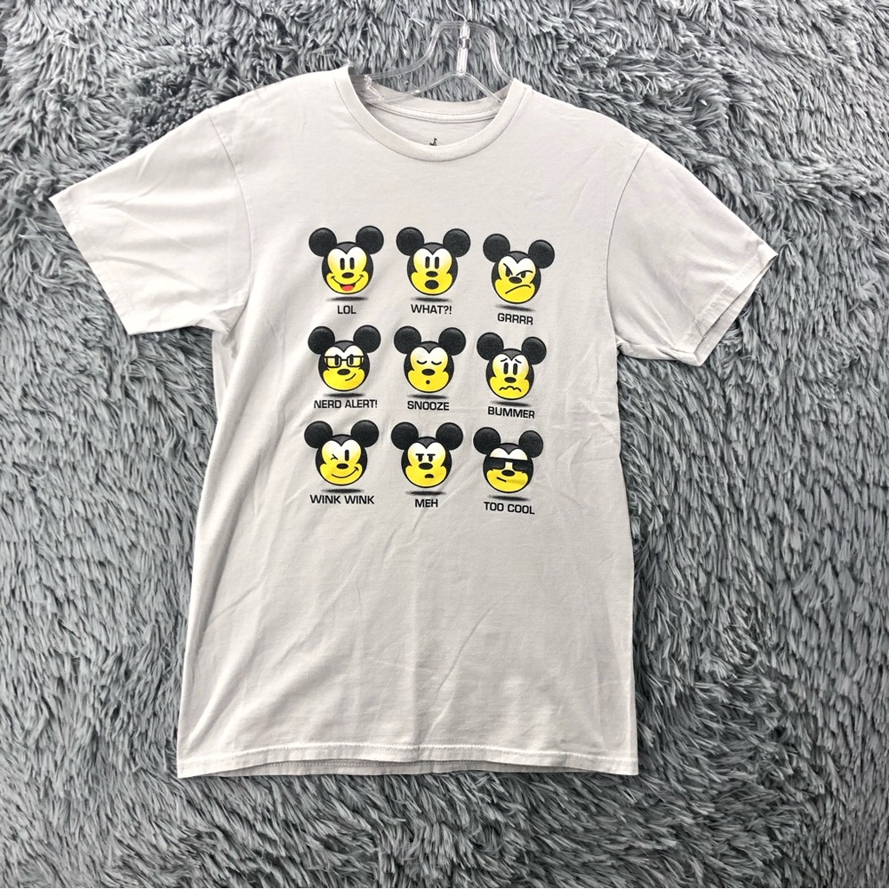 Hanes Tshirt Disneyland Walt Disney World Unisex Small Mickey Mouse Emojis Shirt